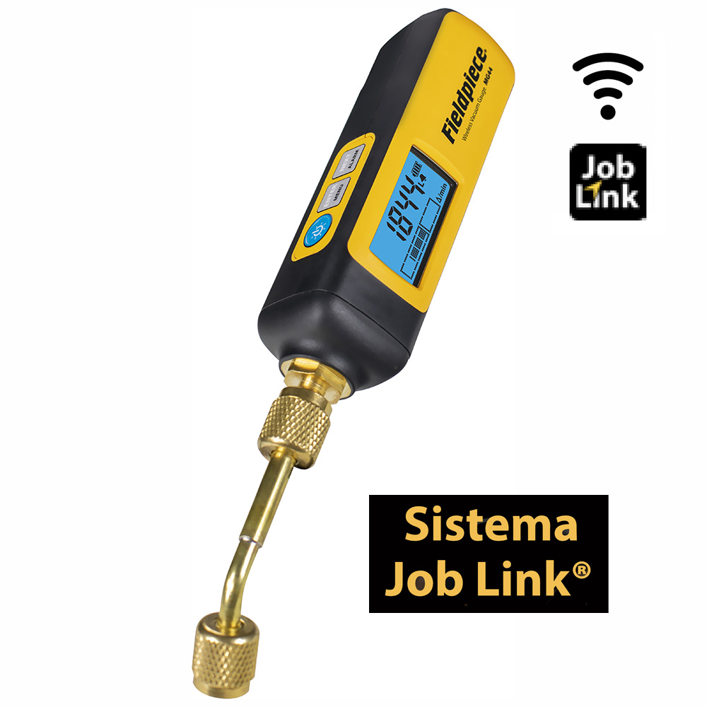 Fieldpiece USA - MG44 - Professionelles drahtloses Vakuummessgerät (JobLink-System) - Messbereich 0-25.000 Mikrometer (0-3.333 Pascal, 0-33 mbar) - inklusive Kalibrierungsbericht