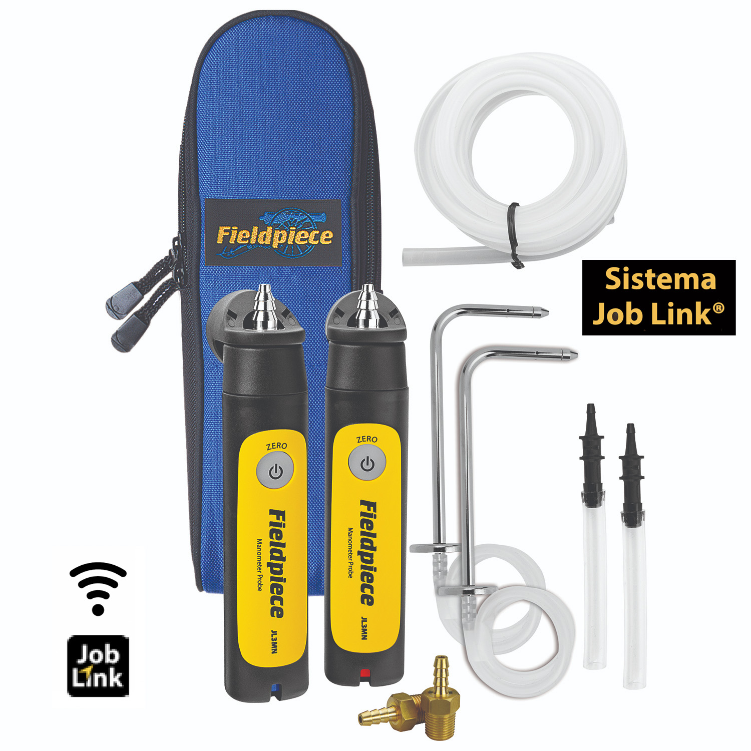 Fieldpiece USA - JL3KM2 - Kit Manometer (2 Sonden) - Job Link Drahtlos-System