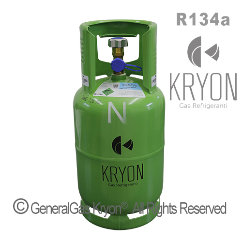 R134a Kryon® in einer Mehrwegflasche 13 Lt - 12 Kg - Ventil 21,7 x 1/14 RH