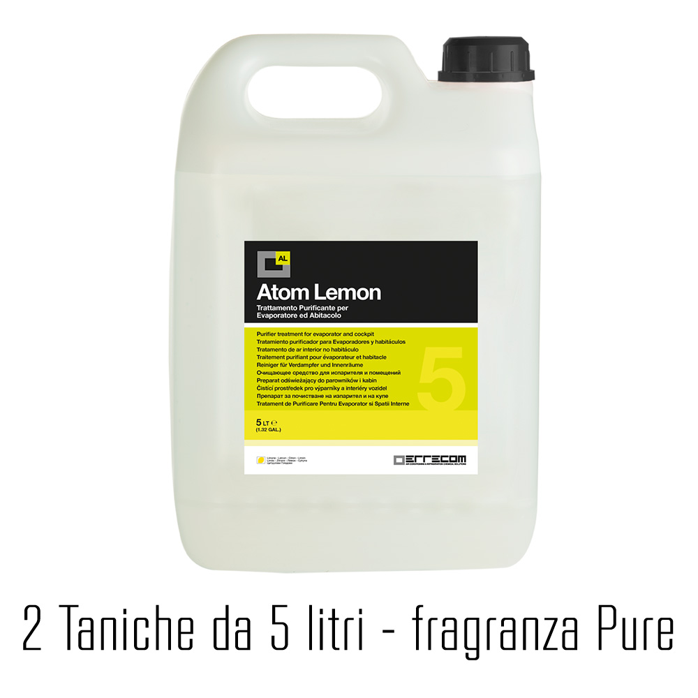 2 x AtomKryon - ATOM LIQUID Desinfektionsmittel - Nachfüllset für AtomKryon Ultraschallvernebler und Purezone Gerät - 5 Liter - PURE - Desinfektionsmittel registriert in Deutschland (N69544) -  2 Stück.