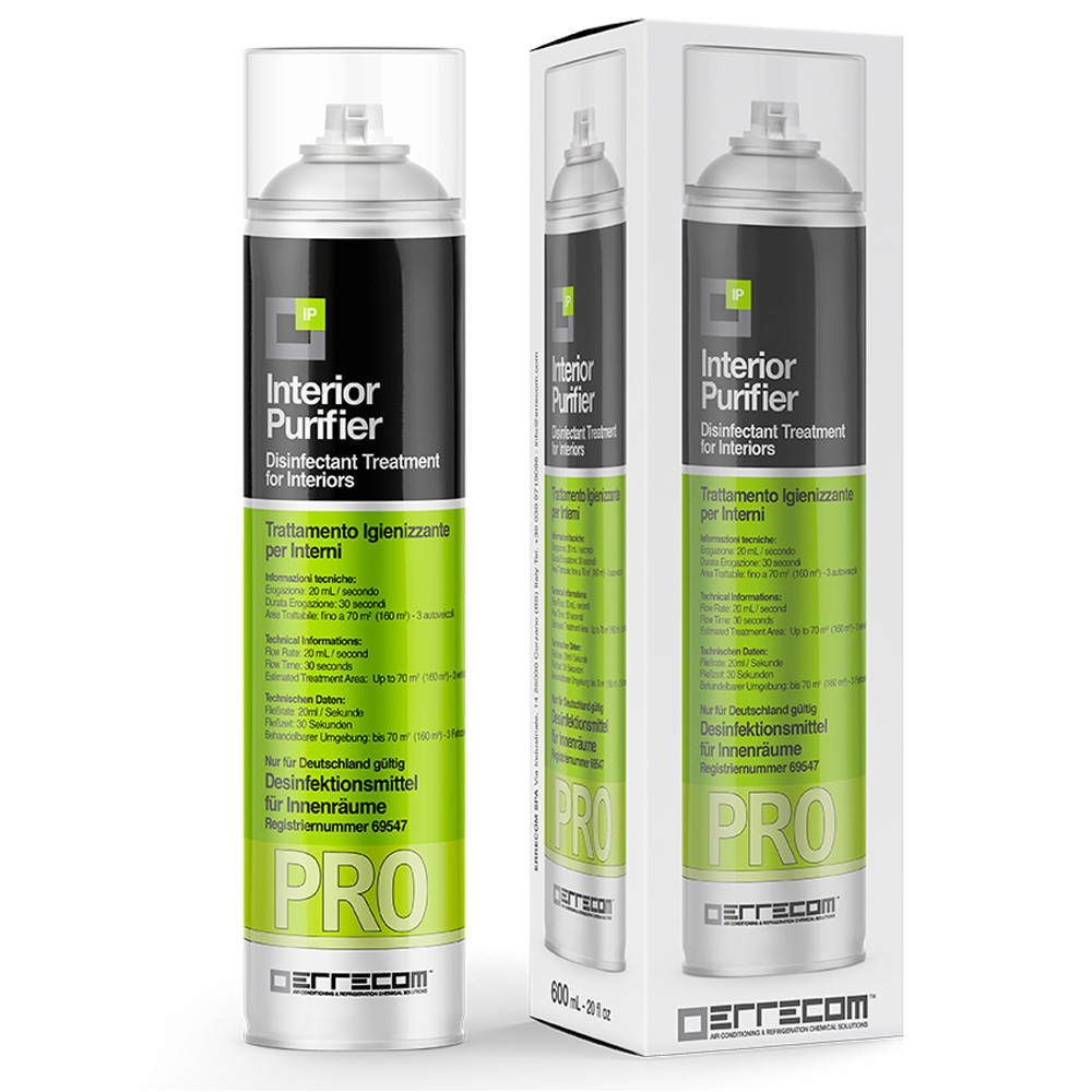 Spray-Desinfektionsmittel für Umgebungen - INTERIOR PURIFIER PRO - Desinfektionsmittel in Deutschland registriert (N69547) - 600 ml.