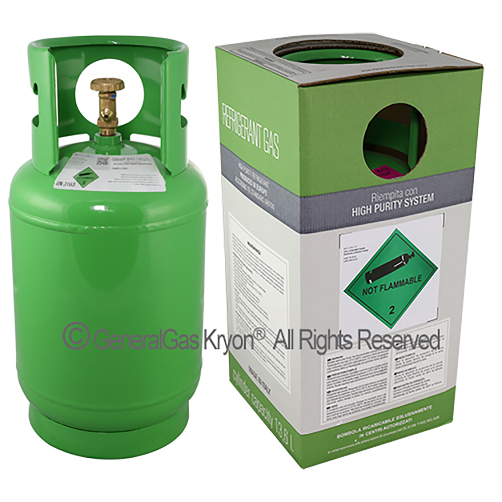 R513A Chemours™ Opteon® XP10 (HFO-HFC) in Flasche Cryobox 13,6 Lt. - 12,0 Kg.