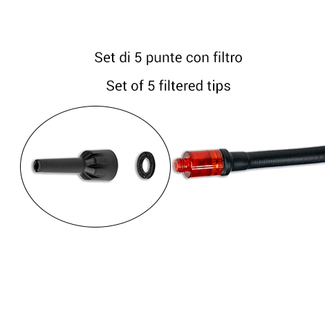 RFT6 Satz von 5 Spitzen mit Filter und Dichtung, für Fieldpiece DR58 und DR82 elektronische Lecksucher