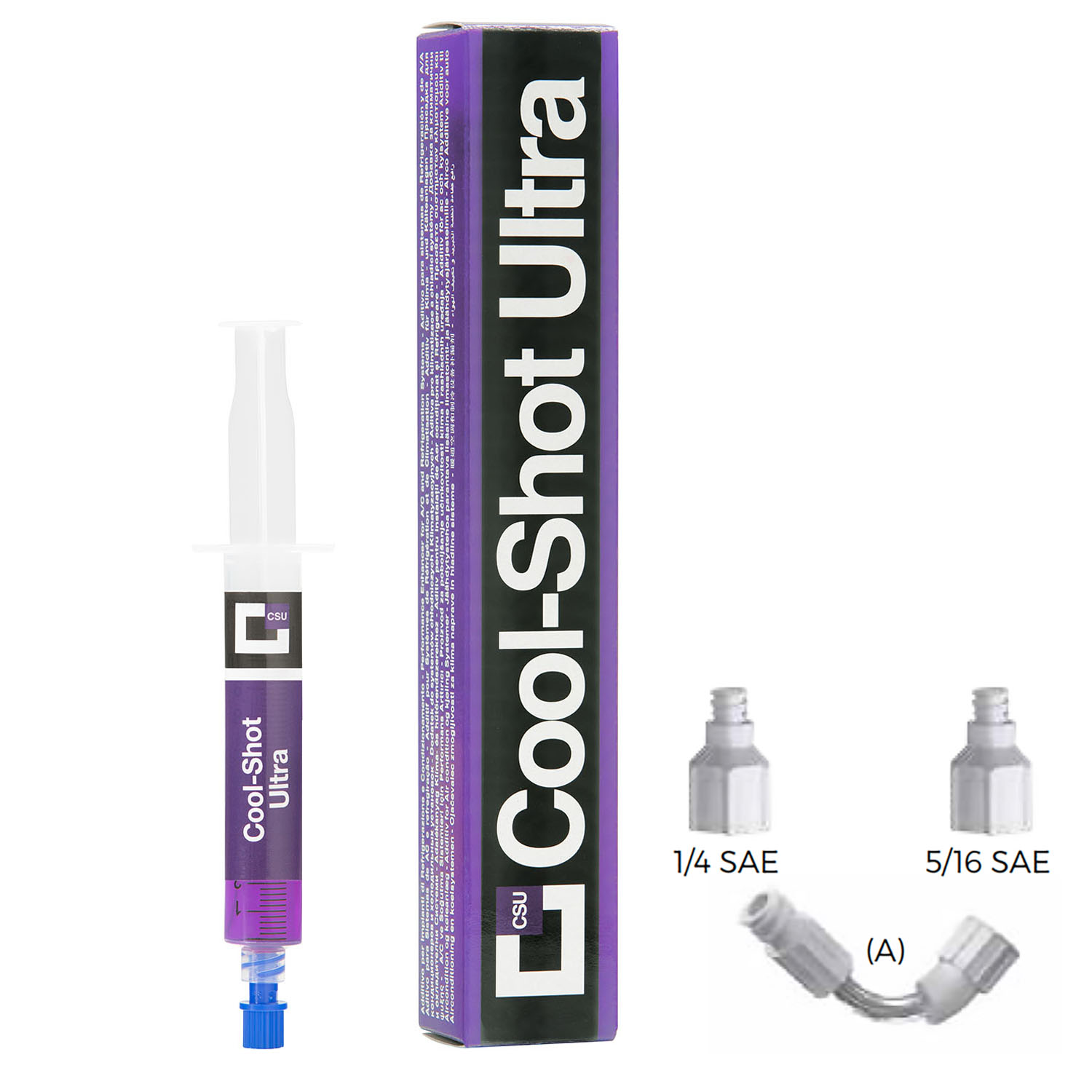 Zusatzmittel zur Wiederherstellung der Implantat-Effizienz (mit Adaptern 1/4 SAE + 5/16 SAE + flexibel) - COOL SHOT ULTRA - 6 ml Kartusche - Packungsgröße 1 St.