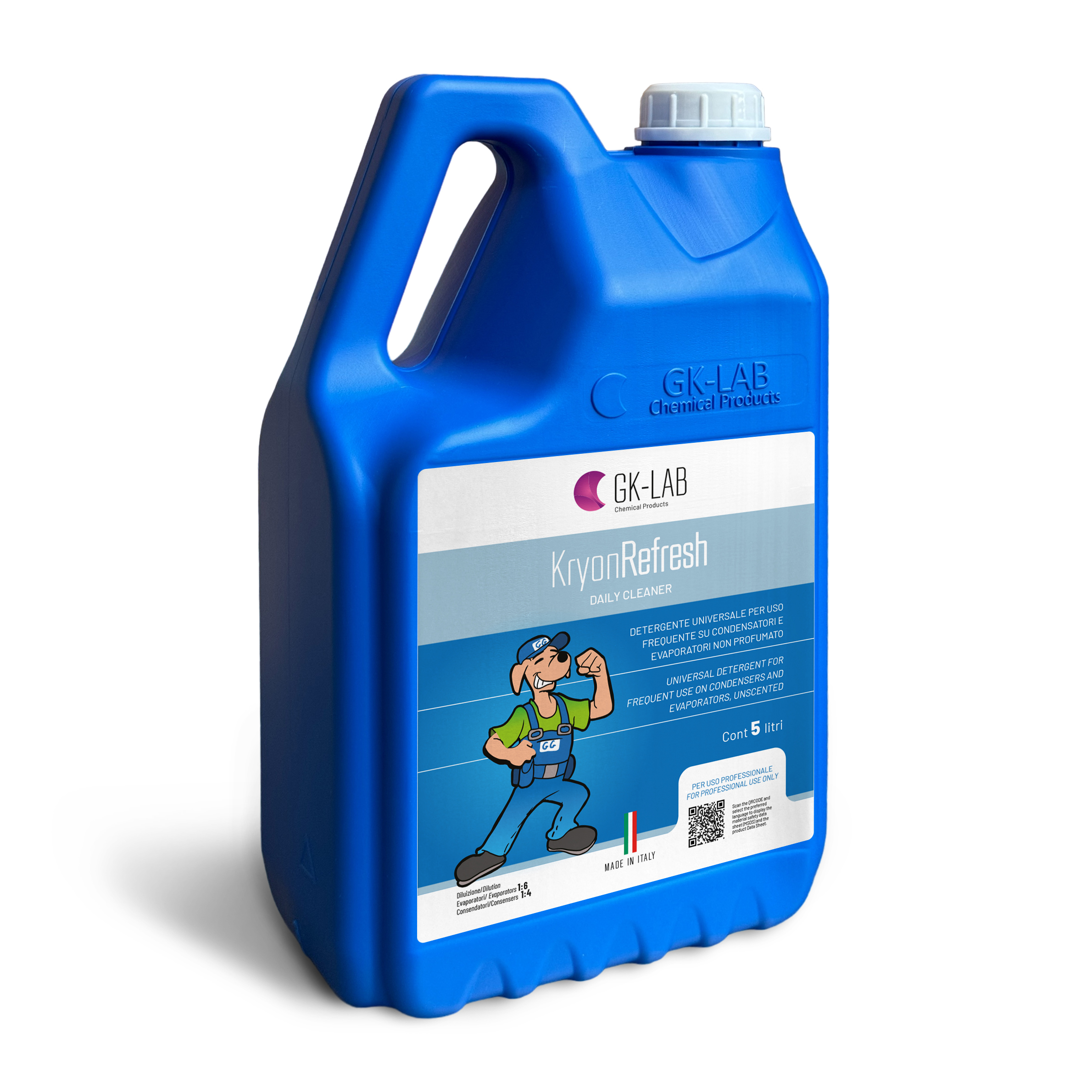 GK-Lab Daily Cleaner für Kondensatoren und Verdampfer Kryon Refresh –  5 Liter Kanister